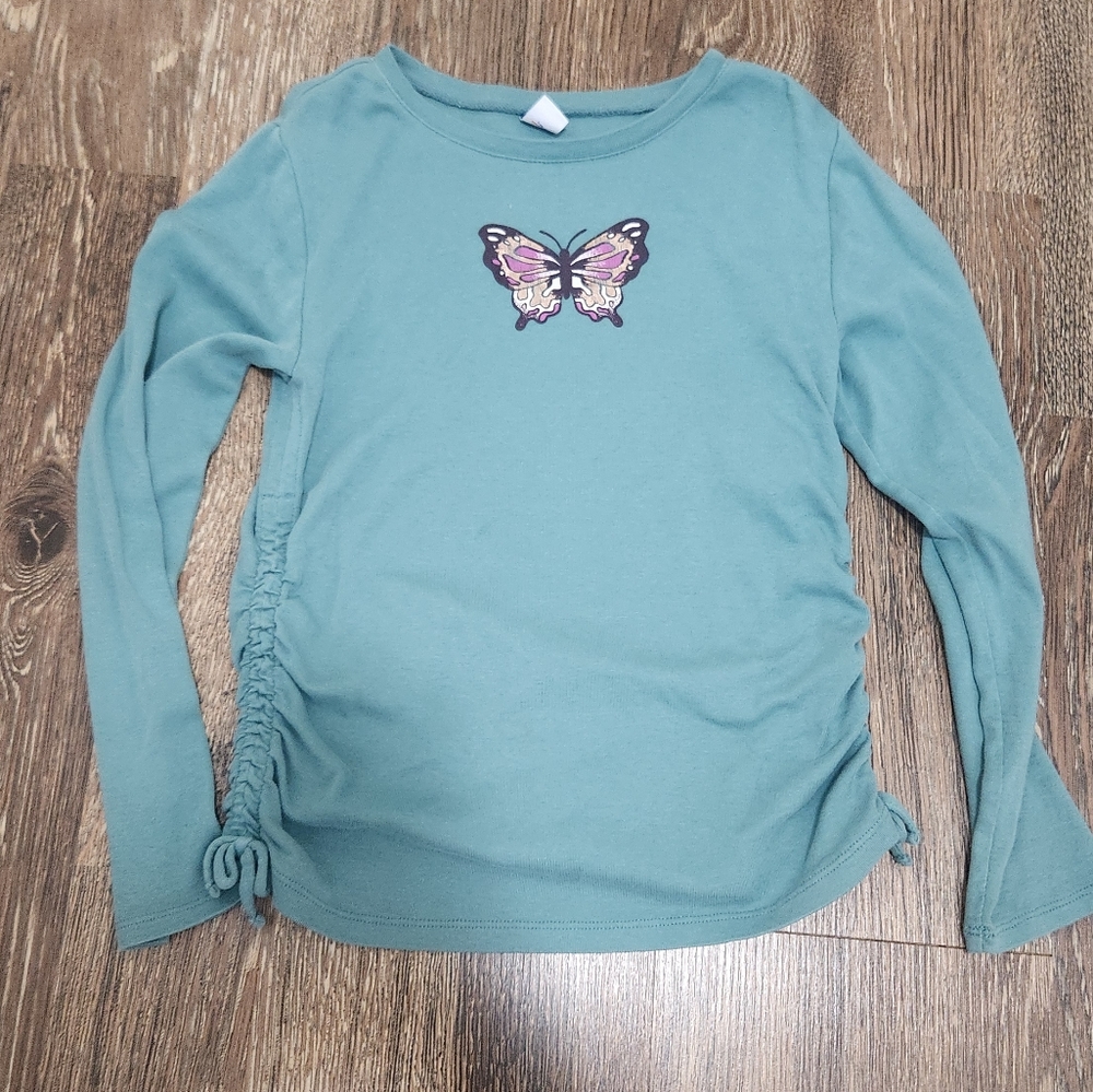 Girls Old Navy Teal Long Sleeve Top Size XL